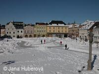 Bruntál, Nám. Míru, zima