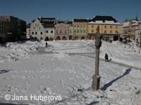 Bruntál, Nám. Míru, zima
