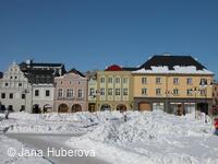 Bruntál, Nám. Míru, zima