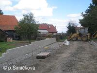 průběh stavební akce