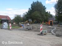 průběh stavební akce