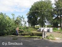 průběh stavební akce