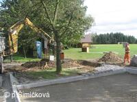 průběh stavební akce
